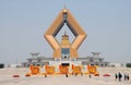 Famen Temple, Shaanxi Province, China: The Namaste Dagoba, part of the new complex at the Famen Temple