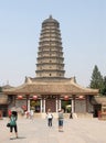 Famen Temple, Shaanxi Province, China: The old Famen Temple with its pagoda structure.