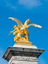 Fames golden statue Royalty Free Stock Photo