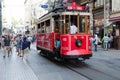 Fames tram line in Istanbul Taksim