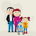 Familia (vector) Royalty Free Stock Photo