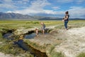 Families and kids enjoying Wild Willy`s Hot Spring