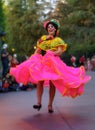 Disney Parade Costumed Dancer in Vertical Layout