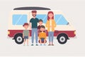 Families who spend time traveling together. Ai generated