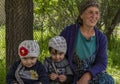Familiy in Tajikistan in Bartang Valley