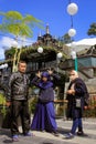 Familly vacation in the dago bakery punclut bandung, indonesia.