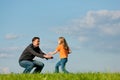 Family affairs - father and daughter Royalty Free Stock Photo