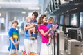 Family at the airport Royalty Free Stock Photo