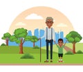 Family avatar cartoon character portrait Royalty Free Stock Photo