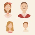 Family avatars set