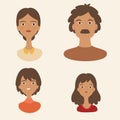 Family avatars set