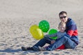 Family with balloons Royalty Free Stock Photo