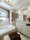 Family bathroom classic style Royalty Free Stock Photo