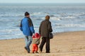 Family on the beach