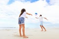 Family beach fun Royalty Free Stock Photo