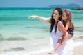 Family at the beach Royalty Free Stock Photo