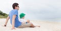 Family at the beach Royalty Free Stock Photo