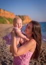 Family on a beach Royalty Free Stock Photo