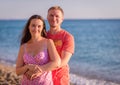 Family on a beach Royalty Free Stock Photo