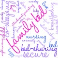 Family Bed Word Cloud