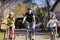 Family Bicycle Ride Royalty Free Stock Photo