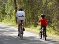 Family Bicycle Riding Royalty Free Stock Photo