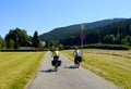 Family biking