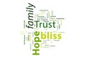 Family bliss high frequency word cloud