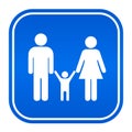 Family blue sign