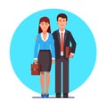 Family business couple standing together Royalty Free Stock Photo