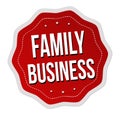 Family business label or sticker