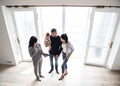 Family buying new house together Royalty Free Stock Photo