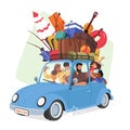 Family Car Travel Is A Popular Mode Of Transportation For Vacations And Road Trips, Explore New Destinations