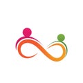 Family care infinity logo and symbol