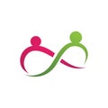 Family care infinity logo and symbol