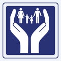 Family care sign Royalty Free Stock Photo