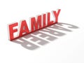 Family or career 3d concept Royalty Free Stock Photo