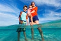 Family Caribbean vacation Royalty Free Stock Photo