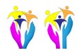 Family caring logo