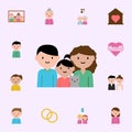 family, cat cartoon icon. family icons universal set for web and mobile Royalty Free Stock Photo