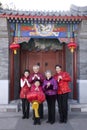 Family Celebrates Chinese New Year Royalty Free Stock Photo