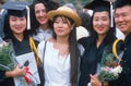 Family celebrating a college graduation Royalty Free Stock Photo