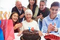 Family Celebrating 70th Birthday Together