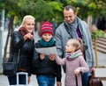 Family checking direction in map