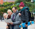 Family checking direction in map