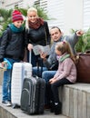 Family checking direction in map