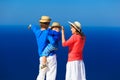 Family with child on sea vacation Royalty Free Stock Photo