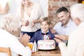 Family clapping their hands at a party