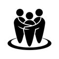 Family and Community Support Icon Royalty Free Stock Photo