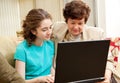 Family Computer Time Royalty Free Stock Photo